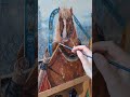 I&#39;ll try just to do somethin&#39; #oil #oilpainting #oilpaint #маслянаяживопись #horse #лошади #зима