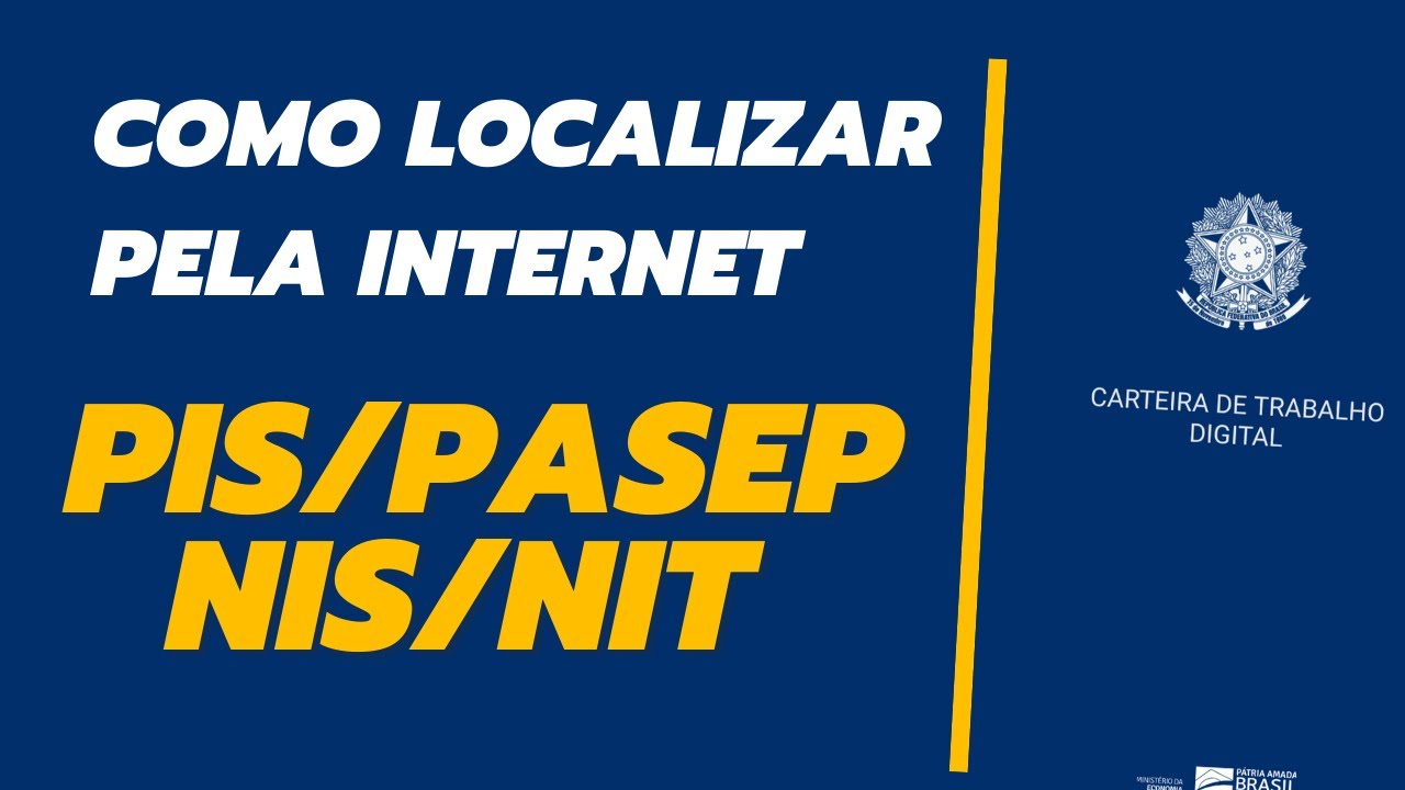 Como Localizar N mero Do NIS PIS PASEP NIT Pela Internet YouTube Como Localizar N mero Do NIS PIS PASEP NIT Pela Internet YouTube