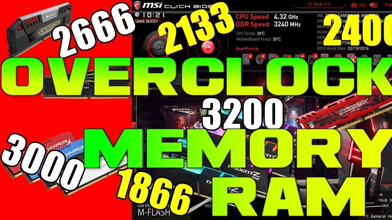 Overclock Memoria RAM + FPS In Jocuri - YouTube