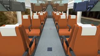 Train car interior tour and driver's cabin simulator VR app screenshot 5