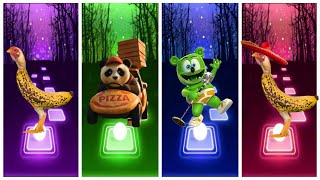 Chicken Banana🆚Pizza Panda🆚Gummy Bear🆚Pollo Banana Egg Headz Remix 2