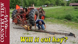 Running the Sickle Bar mower for the first time. Will it cut Hay? New Holland 451