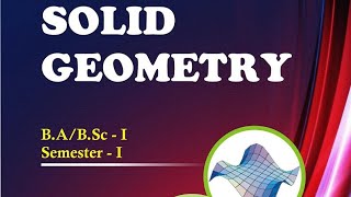 solid geometry chapter 12 soln ex 12.1 and 12.2 #bsc #ba 1st semester maths