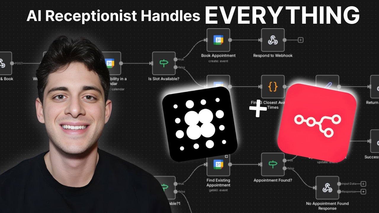 I Built an AI Receptionist That Handles Every Call (Retell AI + n8n ...