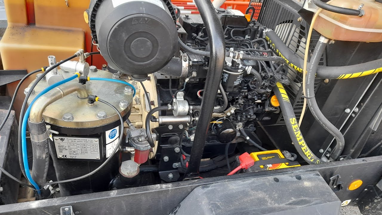 Réparation d'un compresseur air de chantier en panne