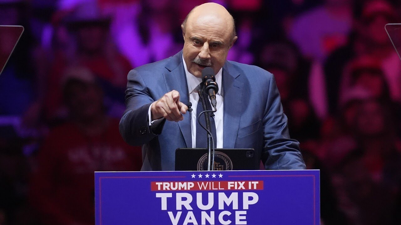 Dr Phil calls for voters to 'unify America' at Trump rally