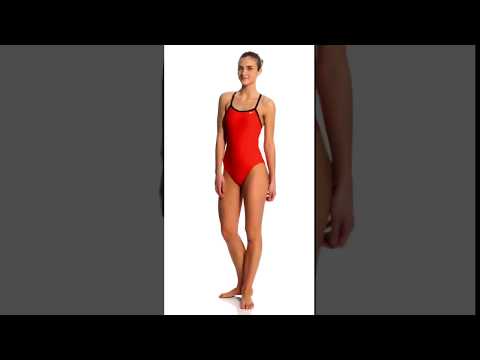 Nike Swim Nylon Core Solids Lingerie Tank One Piece Swimsuit Fast Back Swimsuit | SwimOutlet.com