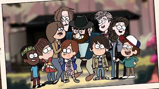 Gravity falls crossover with stranger things