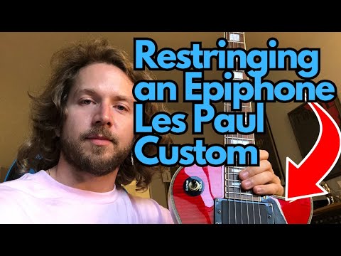 How to Restring and Clean An Epiphone Les Paul Custom