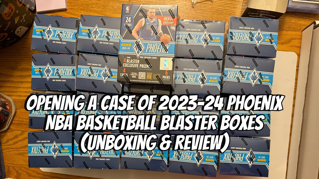 Opening a case of 2023-24 Panini Phoenix NBA Basketball Blaster Boxes ...