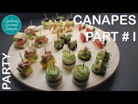 Video: How To Decorate Canapes