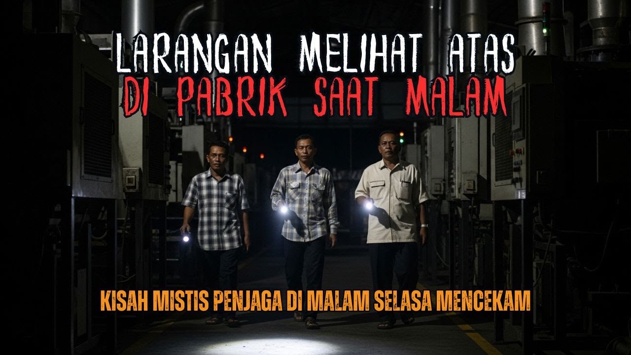 LARANGAN MELIHAT ATAS DI PABRIK TUA KALA MALAM! MISTIS PENJAGA MALAM YANG MENCEKAM DI MALAM SELASA
