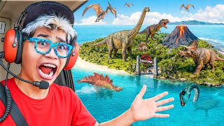 WE FOUND A DINOSAURS ISLAND THAT ARE STILL ALIVE & ROAMING THE EARTH! PEOPLE PANIC!!