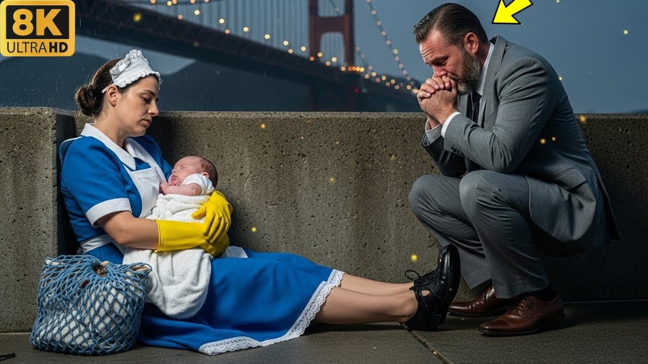 MILLIONAIRE DISCOVERS THE FEMALE EMPLOYEE SLEEPING UNDER A BRIDGE WITH HER BABY! HIS REACTION MOVED