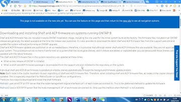 NetApp firmware update