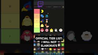 OFFICIAL TIER LIST! I WILL NOT ELABORATE 🧐🧐🧐 #gaming