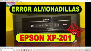 EPSON XP-201 NO FUNCIONA, BLOQUEO ALMOHADILLAS. SOLUCION CON WIC RESET