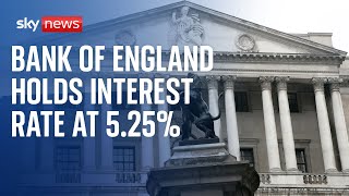 Bank of England holds interest rate at 5.25%