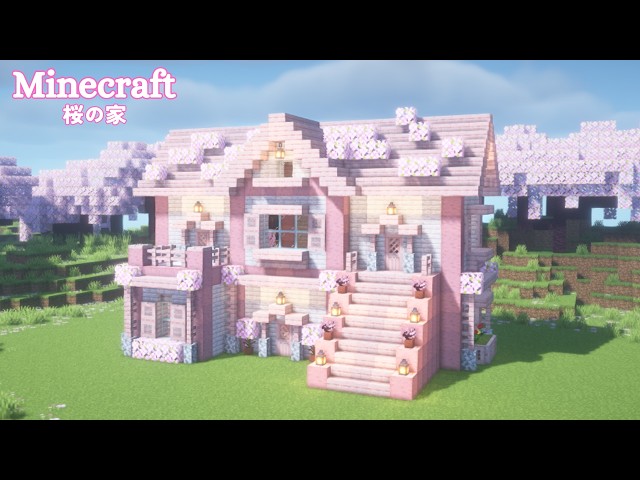 Minecraft: How to Build a Pale Oak and Cherry Blossom House