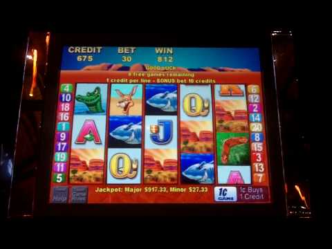 Outback Jack Sandy Desert Slot Bonus - Aristocrat