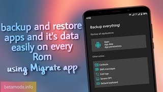 How to backup and restore apps with data easily (Root) | Migrate App Review screenshot 5