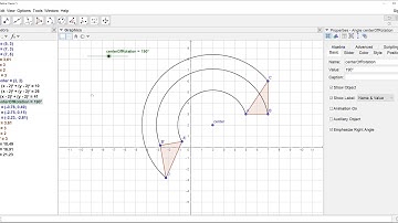 Animating a Rotation in Geogebra