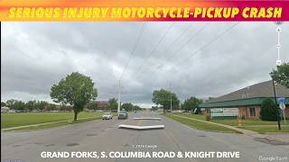 IDS In Serious Motorcycle-Pickup Crash In Grand Forks