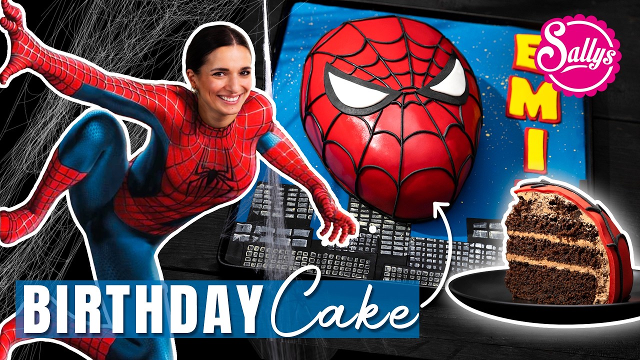 Spider-Man Motivtorte ❤️ einfache Geburtstags Torte | Marvel Superhelden