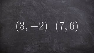 How to find the slope between two points using slope formula