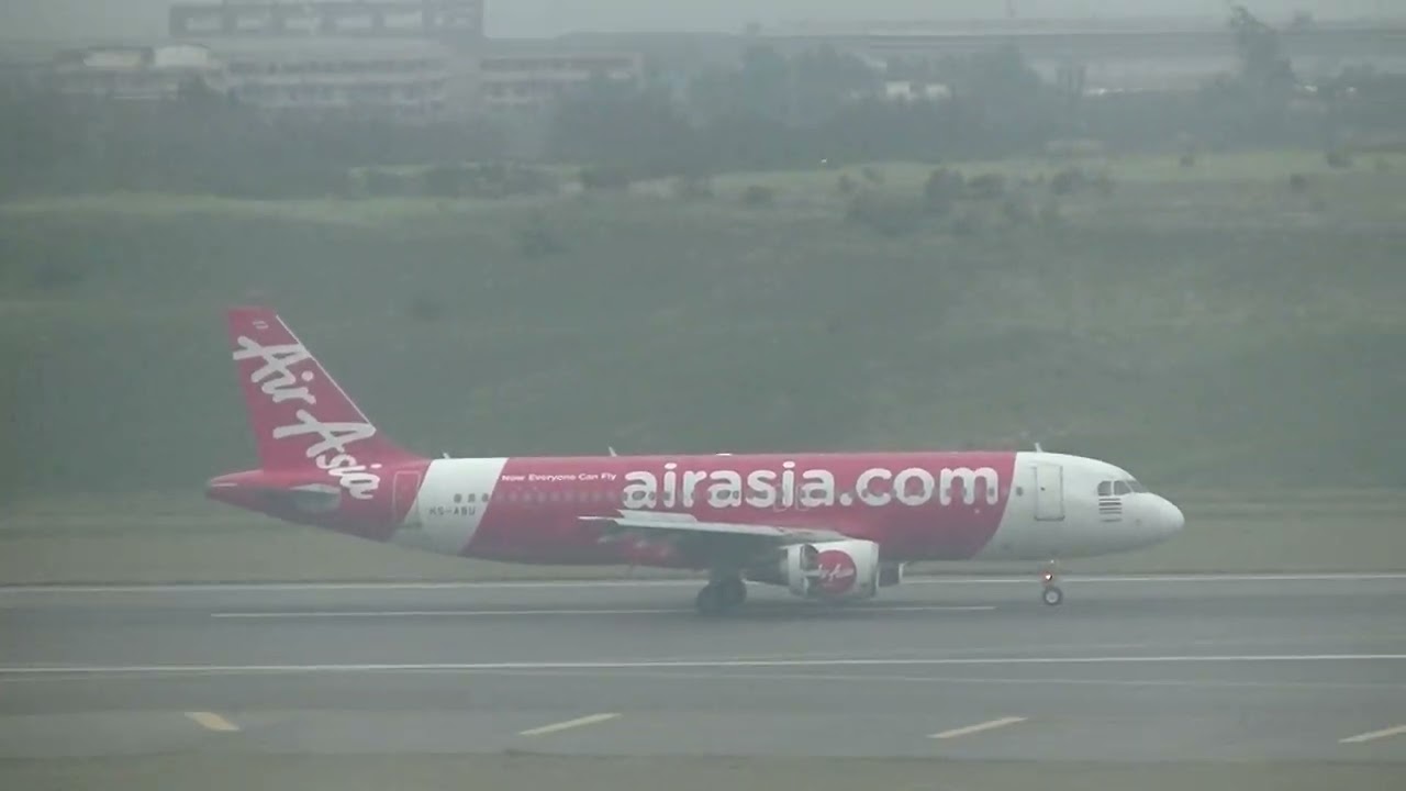 泰國亞洲航空 Thai AirAsia A320-216(HS-ABU) FD-230 廊曼(DMK)→桃園(TPE) landing