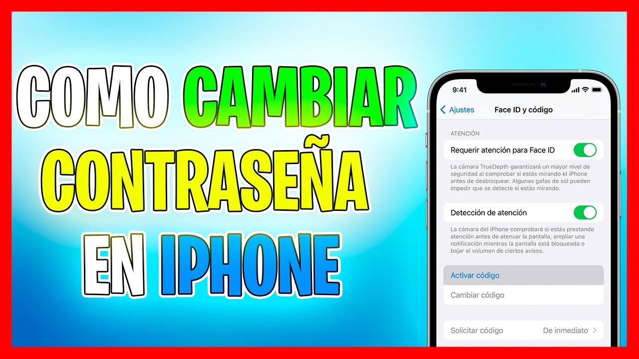 Como Cambiar la Contraseña de Mi iPhone YouTube