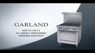 How to Light a US Range U-Series Range Standard Oven Pilot