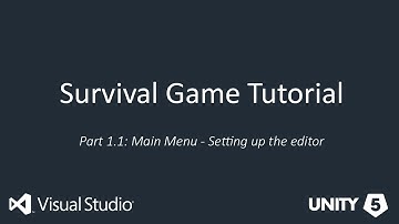 Unity 5 Survival Tutorial 1.1   Setting up the editor
