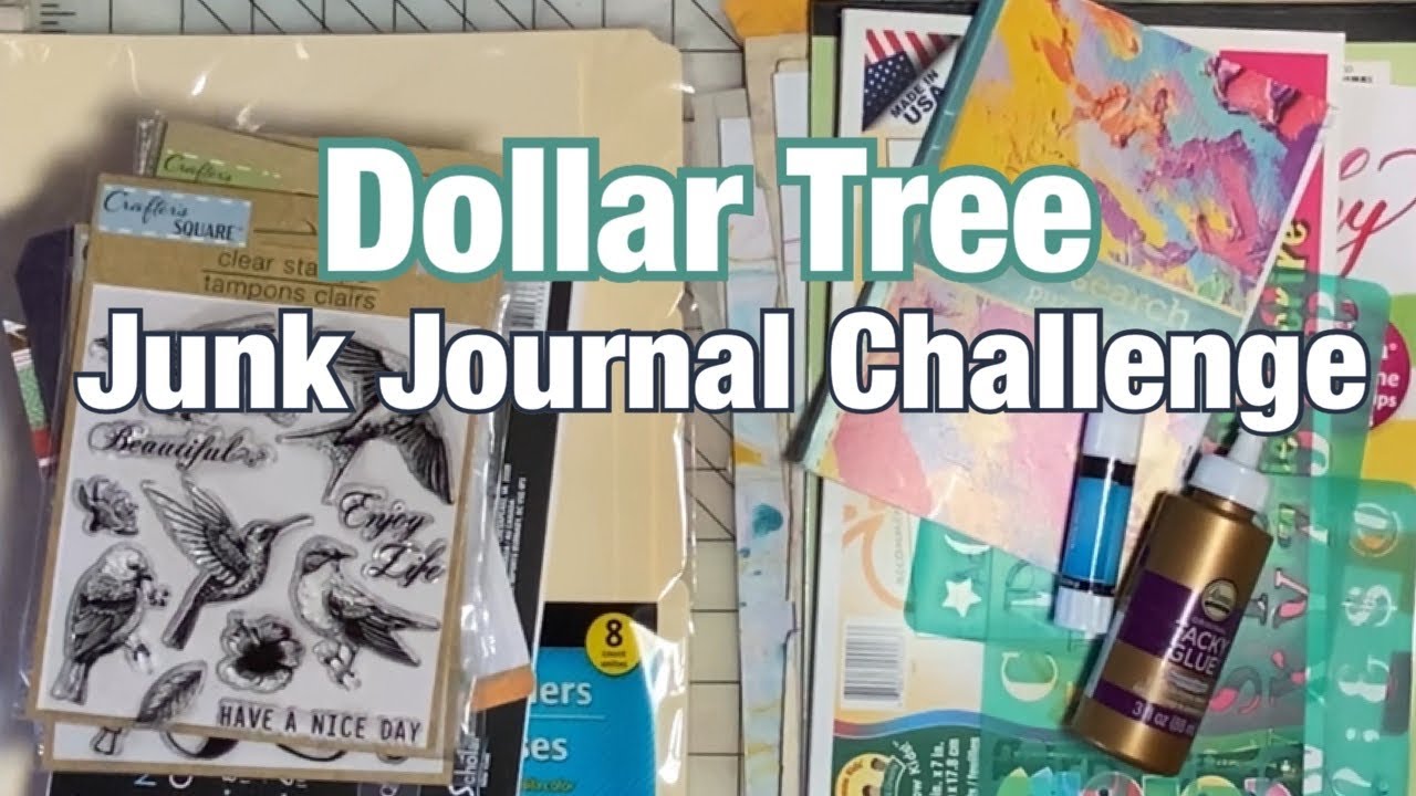 Dollar Tree Junk Journal Challenge Supplies (