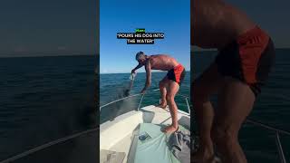 Owner Has One Last Swim With His Dog...