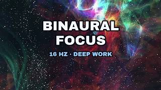 Binaural Beats for Deep Focus & Concentration | 16Hz | Study Music