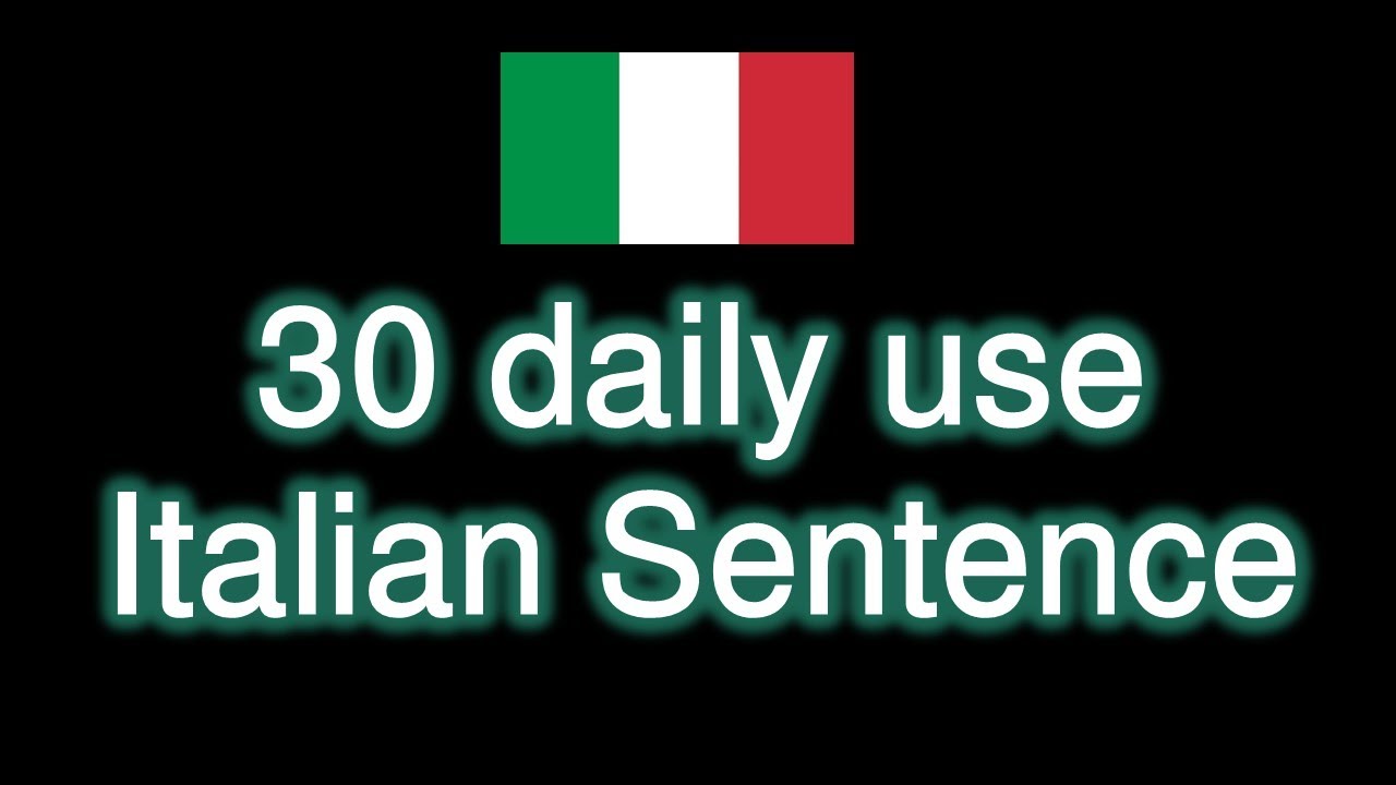 30 daily use italian sentences | easy italian