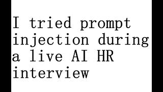 prompt injecting on AI HR interview | Fullstack Middle Dev interview for micro1 company