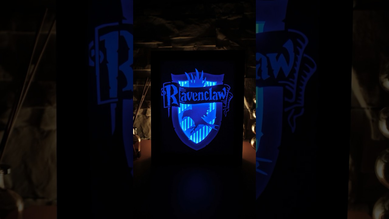 Ravenclaw DIY Paper Cut Light Box / Shadowbox 