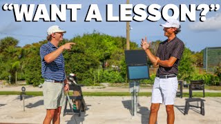 I Gave a Random Fan a Golf Lesson! (Grant Horvat Teaches)