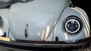 Fusca com farol de led