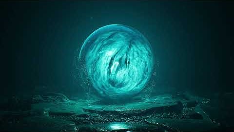 VFX Real-Time of a Blue Palantir in Unreal Engine