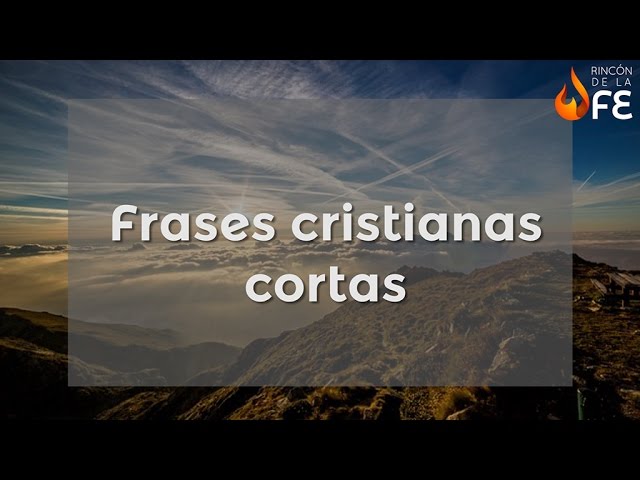 Frases cristianas cortas - – Mensajes cristianos breves - YouTube