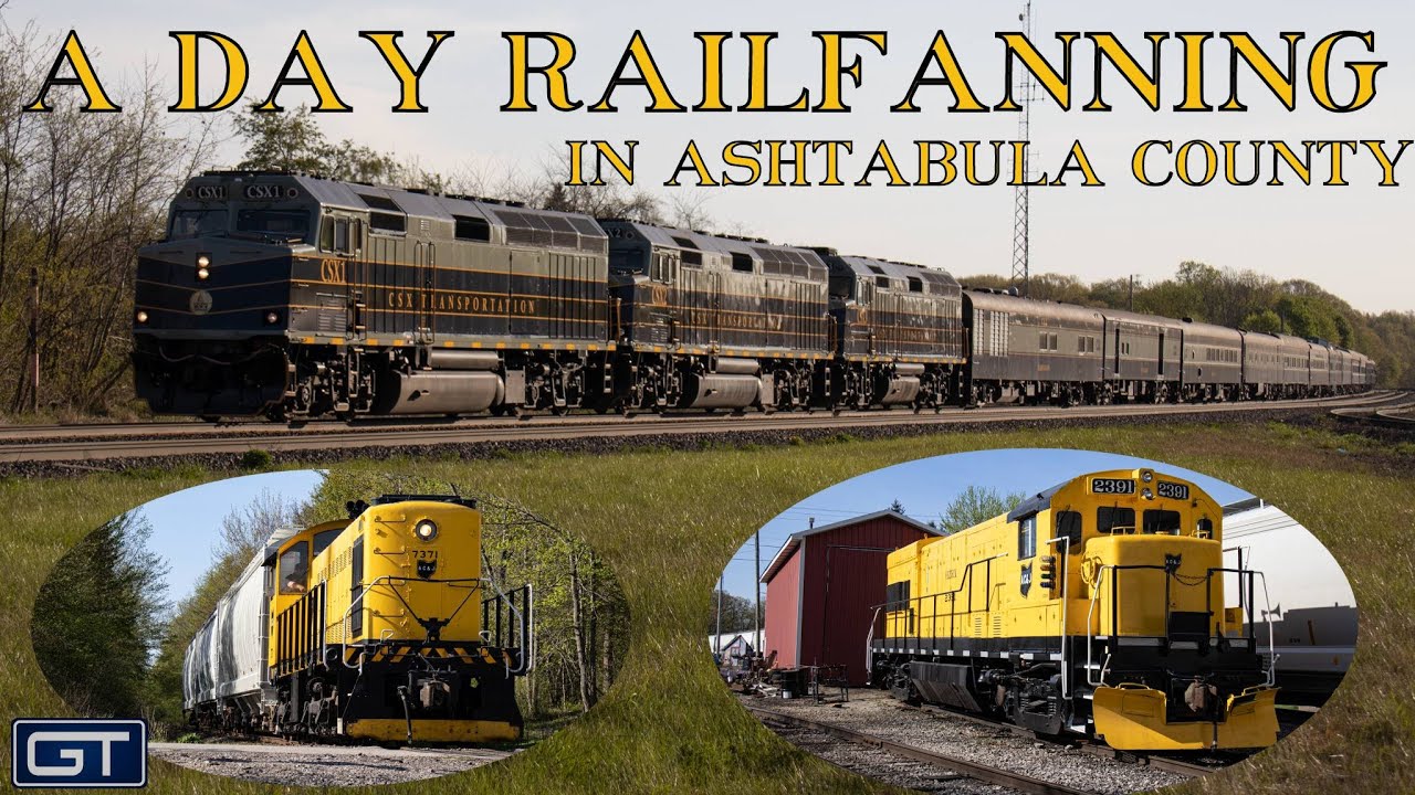 A Day Of Railfanning In Ashtabula County CSX Office Car Special & the