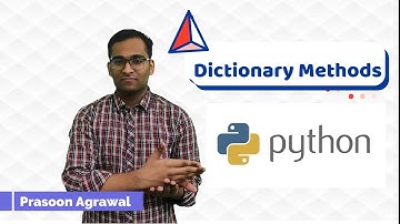 #17| Python Dictionary Methods| Python Tutorial with Practice Problems| Education Unplugged