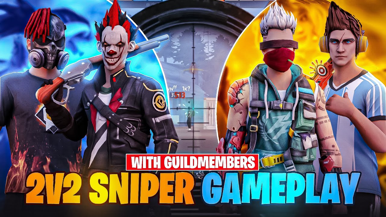 2vs2 only snipers gameply with guildmates| S_GOfficial Yt |Telugu |