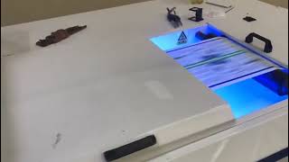 Drop on demand monochrome UV inkjet printing system