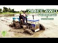 SWARAJ 744FE 4WD TRACTOR/PUDDLING/FEATURES