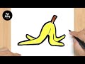#391 How to Draw a Banana Peel - Easy Drawing Tutorial