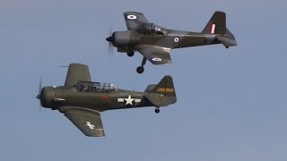 T-6 Texan and Provost at Old Warden 4th October 2015